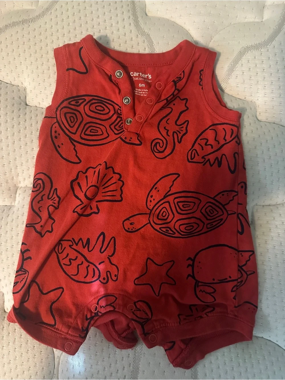 Carter's Navy and Cream Dinosaur Zip Footie Set